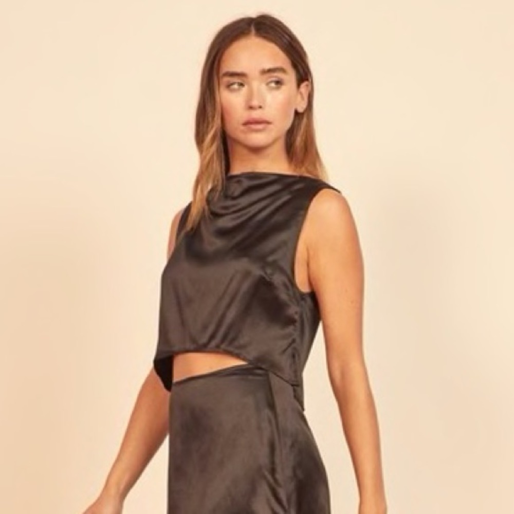 Reformation Declan Silk Top